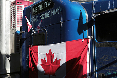 Ottawa Truck Protest : February 2022 : Personal Photo Projects : Photos : Richard Moore : Photographer